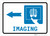 X-Ray Imaging Left Arrow with Icon Landscape - Wall Sign