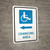 ADA Accessible Changing Area Left Arrow with Icon Portrait - Wall Sign