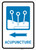 Acupuncture Left Arrow with Icon Portrait - Wall Sign