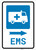 EMS Medical Van Right Arrow with Icon Portrait - Wall Sign