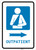 Outpatient Right Arrow with Icon Portrait - Wall Sign