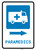 Paramedics Right Arrow with Icon Portrait - Wall Sign
