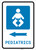 Pediatrics Left Arrow with Icon Portrait - Wall Sign