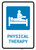 Physical Therapy with Icon Portrait - Wall Sign