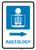 Radiology Right Arrow with Icon Portrait - Wall Sign