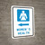 Women's Health Left Arrow with Icon Portrait - Wall Sign