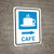 Cafe Right Arrow with Icon Portrait - Wall Sign