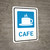 Cafe with Icon Portrait - Wall Sign
