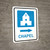 Chapel Right Arrow with Icon Portrait - Wall Sign