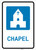 Chapel with Icon Portrait - Wall Sign