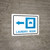 Laundry Room Left Arrow with Icon Landscape - Wall Sign