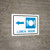 Lunch Room Left Arrow with Icon Landscape - Wall Sign