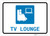TV Lounge with Icon Landscape - Wall Sign