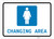 Womens Changing Area with Icon Landscape - Wall Sign