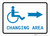 ADA Accessible Changing Area Right Arrow with Icon Landscape v2 - Wall Sign