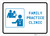Family Practice Clinic with Icon Landscape v2 - Wall Sign