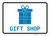 Gift Shop with Icon Landscape v2 - Wall Sign