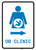 OB Clinic Right Arrow with Icon Portrait v2 - Wall Sign