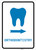 Orthodontistry Right Arrow with Icon Portrait v2 - Wall Sign