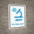 Pathology Left Arrow with Icon Portrait v2 - Wall Sign