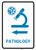 Pathology Left Arrow with Icon Portrait v2 - Wall Sign