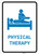 Physical Therapy with Icon Portrait v2 - Wall Sign