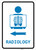 Radiology Left Arrow with Icon Portrait v2 - Wall Sign