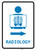 Radiology Right Arrow with Icon Portrait v2 - Wall Sign