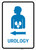 Urology Left Arrow with Icon Portrait v2 - Wall Sign