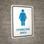Womens Changing Area with Icon Portrait - Wall Sign