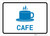 Cafe with Icon Landscape v2 - Wall Sign