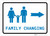 Family Changing Right Arrow with Icon Landscape v2 - Wall Sign