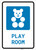 Play Room with Icon Portrait v2 - Wall Sign
