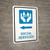 Social Services Left Arrow with Icon Portrait v2 - Wall Sign