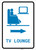 Tv Lounge Right Arrow with Icon Portrait - Wall Sign
