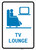 Tv Lounge with Icon Portrait - Wall Sign