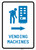 Vending Machines Right Arrow with Icon Portrait - Wall Sign