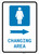 Womens Changing Area Right Arrow with Icon Portrait v2 - Wall Sign