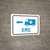 EMS Medical Van Left Arrow with Icon Landscape v2 - Wall Sign