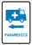 Paramedics Left Arrow with Icon Portrait v2 - Wall Sign