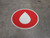 Blood Drop Colored - Floor Sign