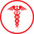 Caduceus White - Floor Sign