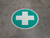 Cross Colored - Floor Sign