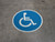 Handicap Colored - Floor Sign