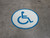 Handicap White - Floor Sign