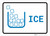Ice with Icon Landscape v2 - Wall Sign
