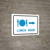 Lunch Room Right Arrow with Icon Landscape v2 - Wall Sign