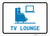 TV Lounge with Icon Landscape v2 - Wall Sign