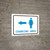 Womens Changing Area Left Arrow with Icon Landscape v2 - Wall Sign