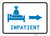 Inpatient Right Arrow with Icon Landscape v2 - Wall Sign